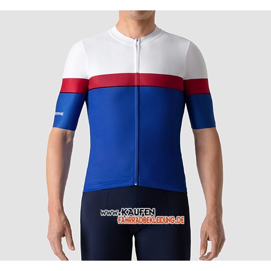 La Passione Kurzarmtrikot 2019 Und kurze Tragerhose Wei Rot Blau